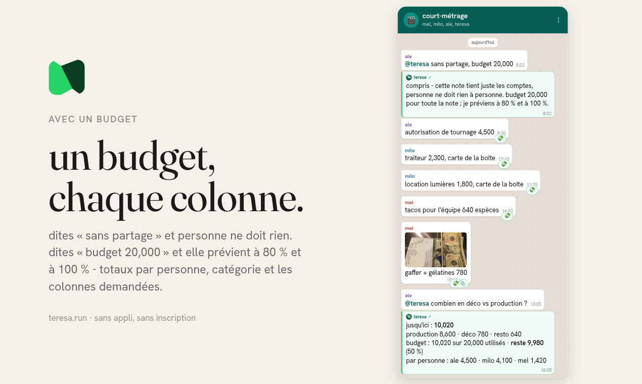avec un budget